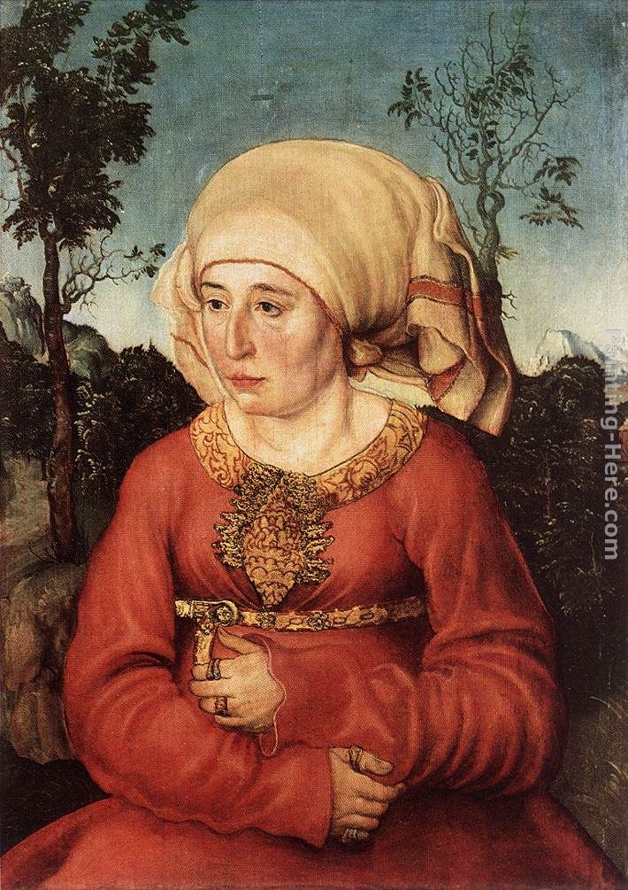 Lucas Cranach the Elder Portrait of Frau Reuss